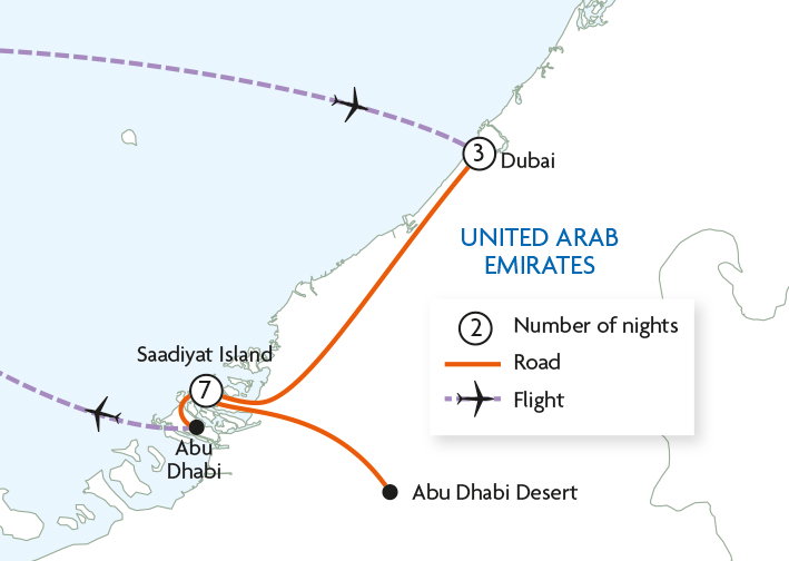 Dubai City & Abu Dhabi Beach